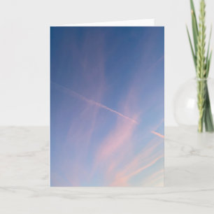 Carte Photographie de traînée de condensation dans un ci