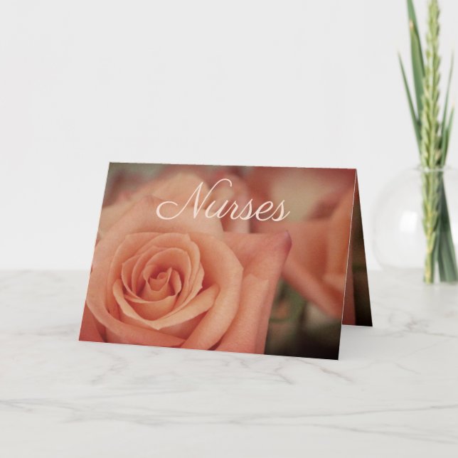Carte Photographie du Rose de pêche (Devant)