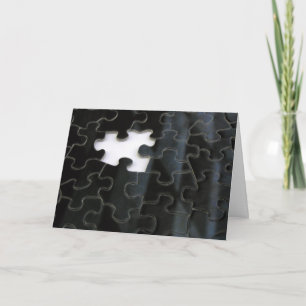 Carte Photographie monochrome d'une seule pièce de puzzl