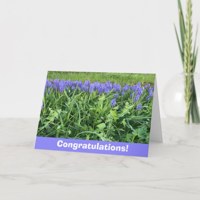 Carte Photographie Violet Bluebells  (Devant)