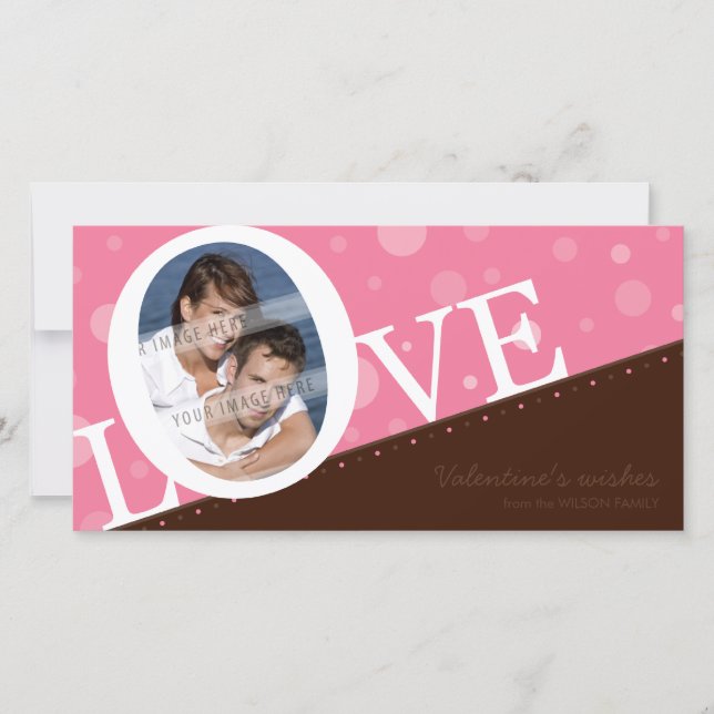 CARTE PHOTOGRAPHIQUE AMOUR MODERNE :: LOVEbubble L (Devant)