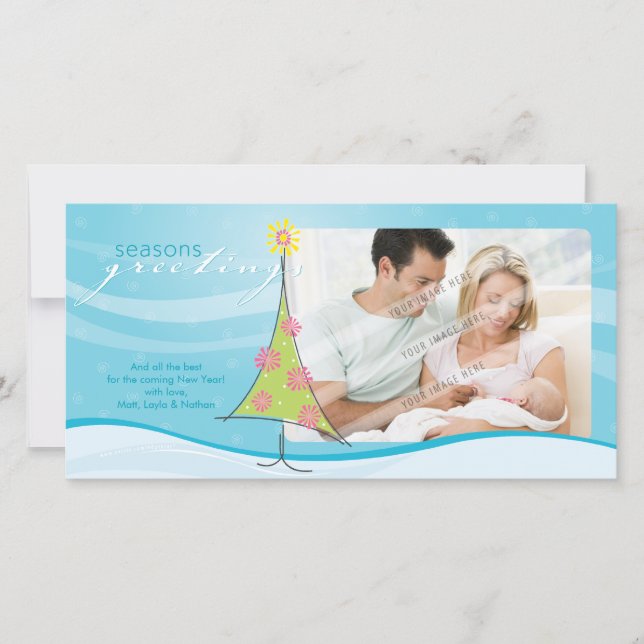 CARTE PHOTOGRAPHIQUE DE NOËL :: charistmastree lun (Devant)