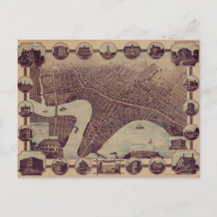 Carte photographique vintage de Winnipeg Canada (1