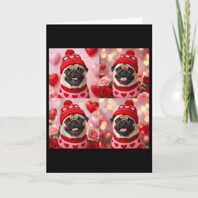 Carte Photomaton Saint Valentin Chien  (Devant)