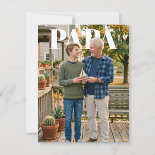 Carte PhotoPop Papa (supprimer l'arrière-plan) Fête des 