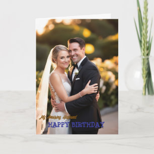 Carte Photos d'anniversaire heureux et moderne