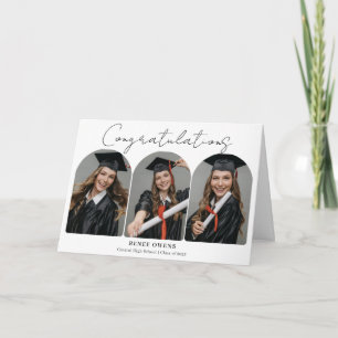 Carte Photos d'arche de remise de diplômes Félicitations