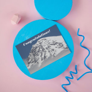 Carte Photos du sommet couvert de neige Félicitations