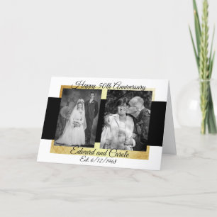 Carte Photos Mariages personnalisées 50e anniversaire
