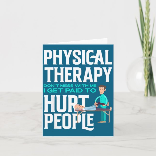 Carte Physical Therast Physical Therapy Funny Physical T (Devant)