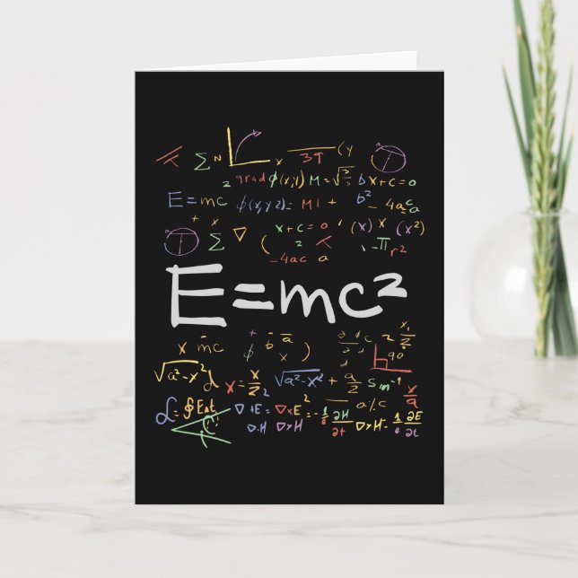 Carte Physique et formules mathématiques EMC2 (Devant)