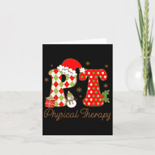 Carte Physique Thérapie Noël Snowman Nurse Crew
