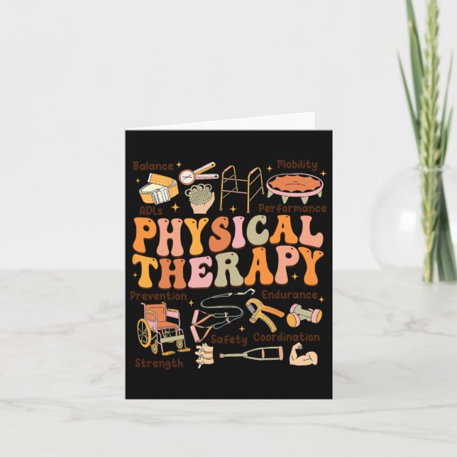 Carte Physique Thérapiste Pt Pta Automne Thanksgiving Ph (Devant)