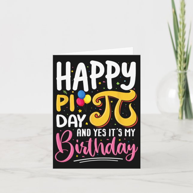 Carte Pi Day Anniversaire Math Lover Joyeux Pi Day Oui C (Devant)