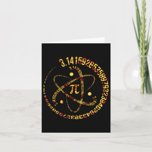 Carte Pi Day Atom Pi 3.14 Science Math Lover