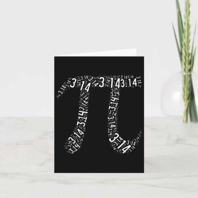 Carte Pi Day - Geek Nerd - Love Math Pi Symbole - Kids M (Devant)