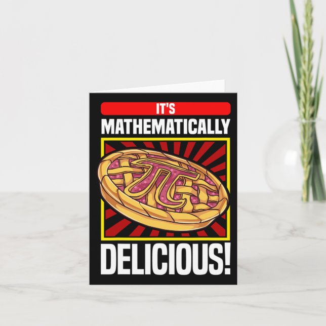 Carte Pi Day Math Lover Pomme tarte (Devant)