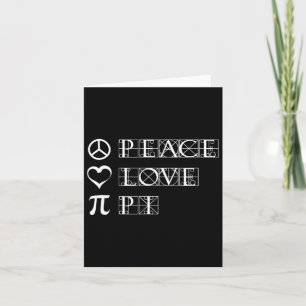 Carte Pi Day Peace Love Math Geometry Trigonometry