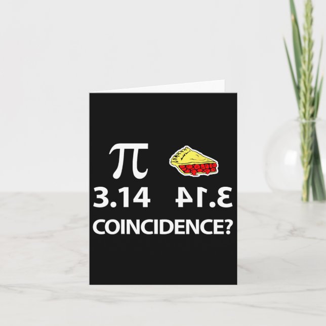 Carte Pi Day Pi Byckers Est Une Coïncidence De Pie (Devant)