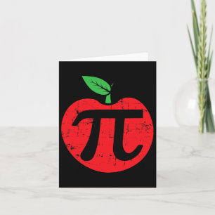 Carte Pi Day Pomme Pie Pun 3.14 Mignonne Apprenti Math