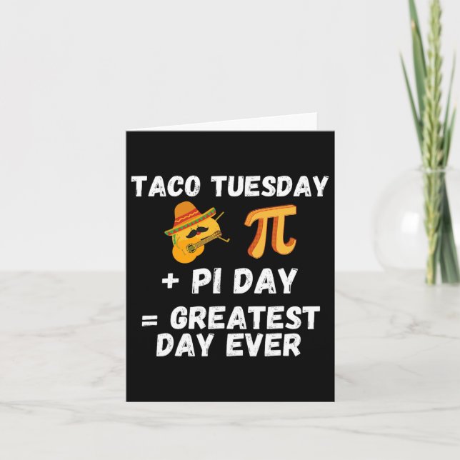 Carte Pi Day Shirt Taco Mardi - Pi Day Math Enseignant M (Devant)