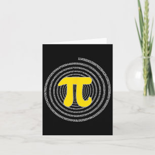 Carte Pi Day Spiral Pi Math Science Pour Pi Day 3.14