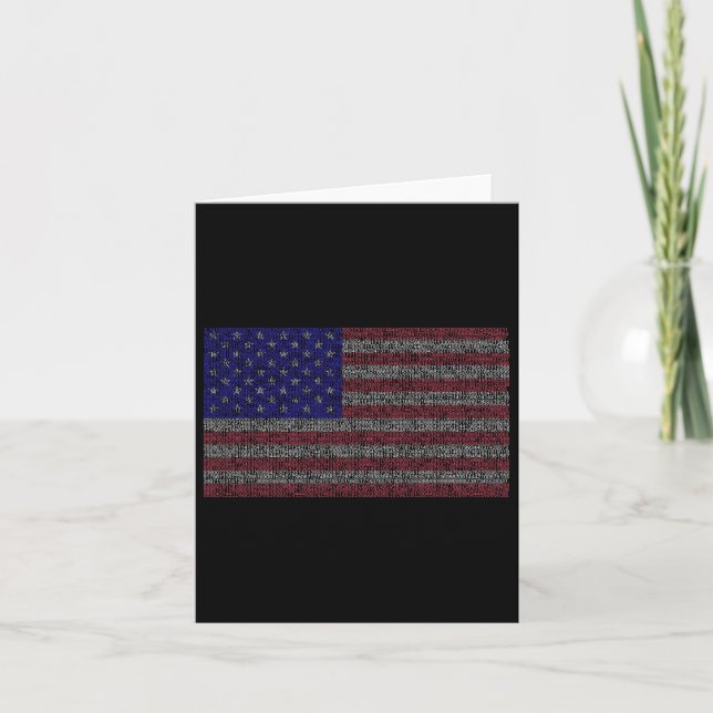 Carte Pi Day Usa Drapeau Math 3.14 Mars 14 (Devant)