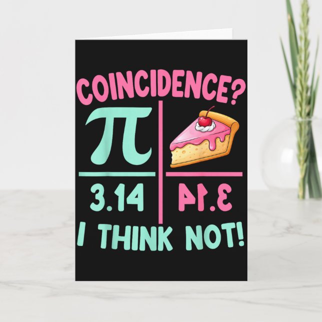 Carte Pi Égale Tarte Pour Prof De Maths Amateur De Pi Jo (Devant)