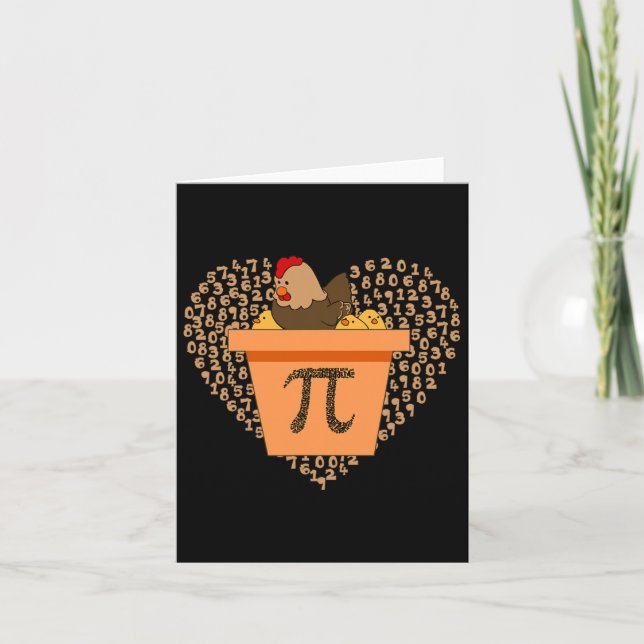 Carte Pi Jour Pot Pi Pie Math 3.14 (Devant)