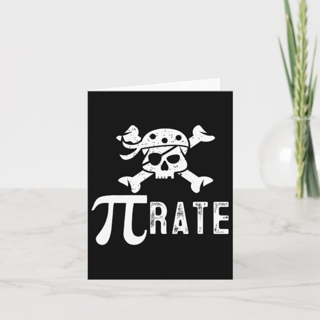 Carte Pi Rate Pi Day Pi Pirate Math Étudiant (Devant)