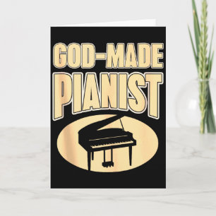 Carte Pianiste de foi Inspiration de musique chrétienne
