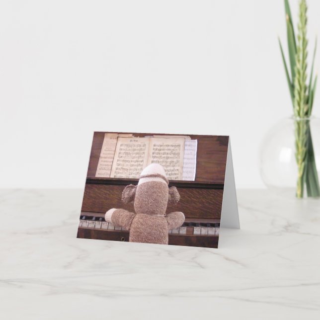 Carte piano de Sock Monkey (Devant)