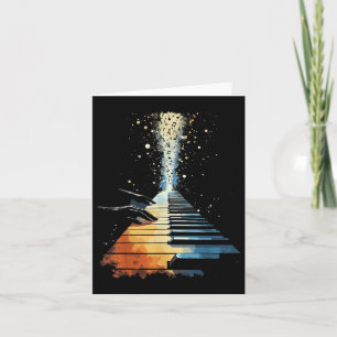 Carte Piano Keyboard Pianiste