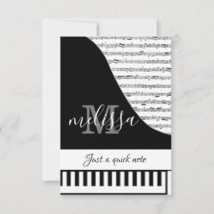 Carte Piano personnalisable