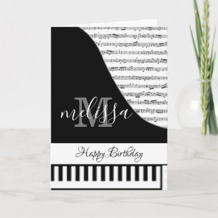 Carte Piano personnalisable