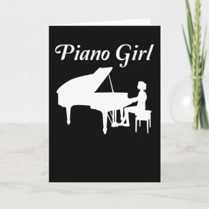 Carte Piano Player Grand Piano Piano Pianist Femmes Fill