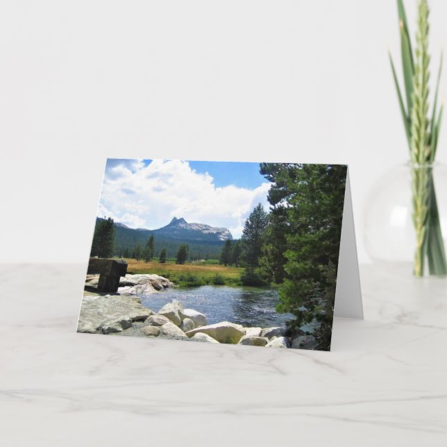 Carte Pic cathédral à Tuolumne Meadows, Yosemite, CA (Devant)