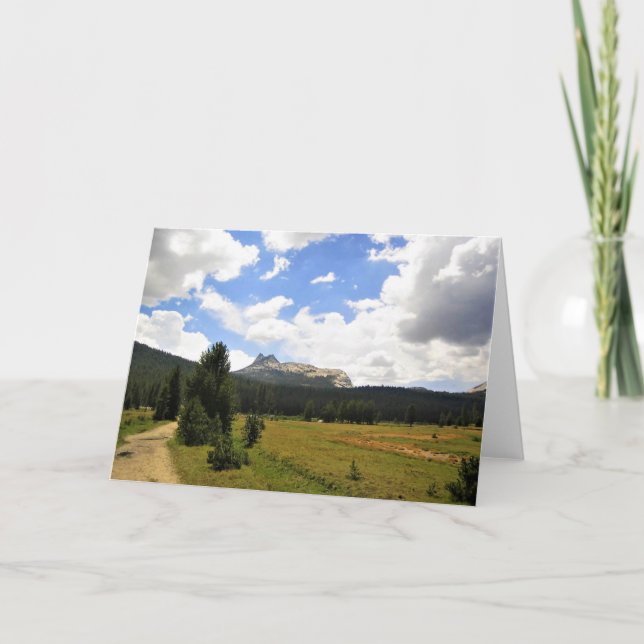Carte Pic cathédral à Tuolumne Meadows, Yosemite, CA (Devant)