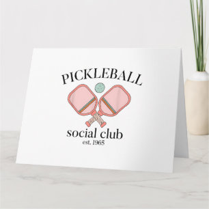 Carte Pickle Ball Social Club EST 1965 Hommes Femmes Pic