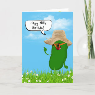 Carte Pickle Personne avec Casquette 30e anniversaire