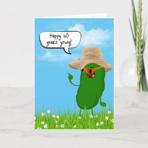 Carte Pickle Personne avec Casquette pour 60e anniversai