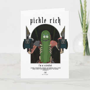 Carte Pickle Rick - Je suis un scientifique Citation gra