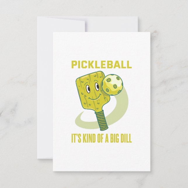 Carte Pickleball C'est un genre de jeu de jeu de jeu Big (Devant)