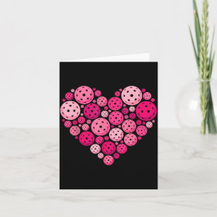 Carte Pickleball cœur valentine's day amateur de pickleb