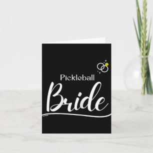 Carte Pickleball Mariée Tee - couple Rencontres Mariage 