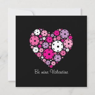 Carte Pickleball personnalisable 💘 Saint-Valentin 