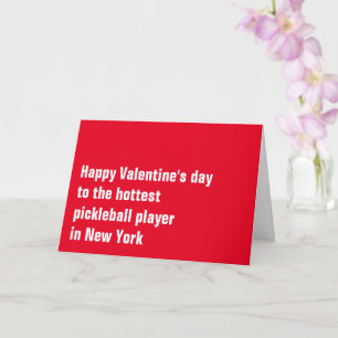 Carte Pickleball personnalisable 💘 Saint-Valentin
