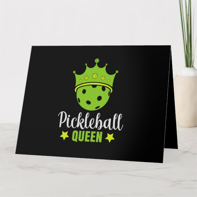 Carte Pickleball Queen Funny Pickball Ball Queen (Devant)