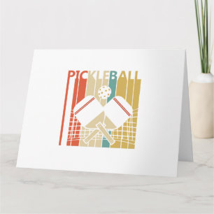 Carte Pickleball Rétro Vintage 