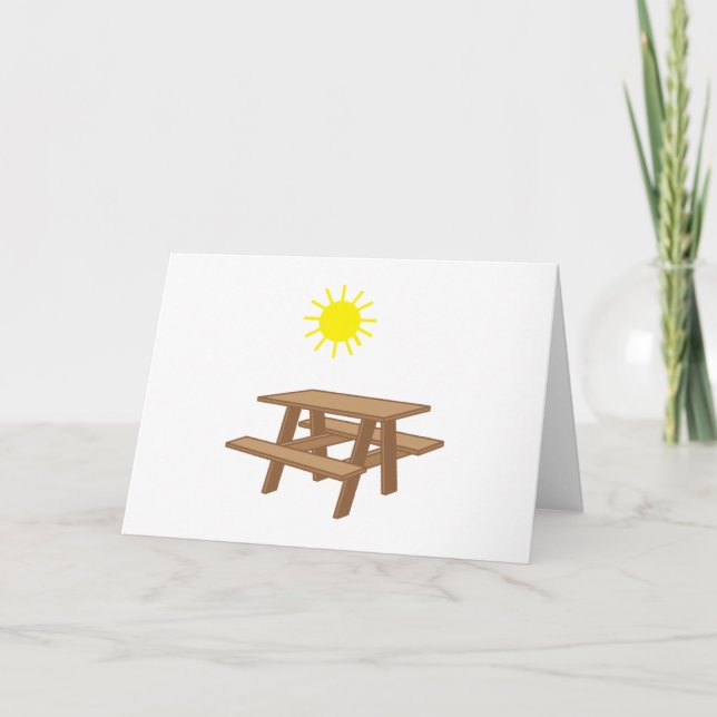 Carte Picnic Table (Devant)